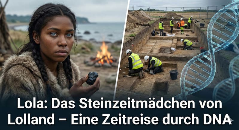 Rekonstruktion von Lola, dem Steinzeitmädchen aus Lolland, basierend auf DNA-Analyse eines 5.700 Jahre alten Birkenpechs